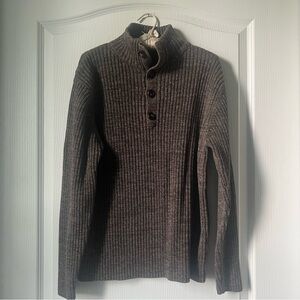 Bowen & Wright 100% cotton knit men’s brown sweater, size small